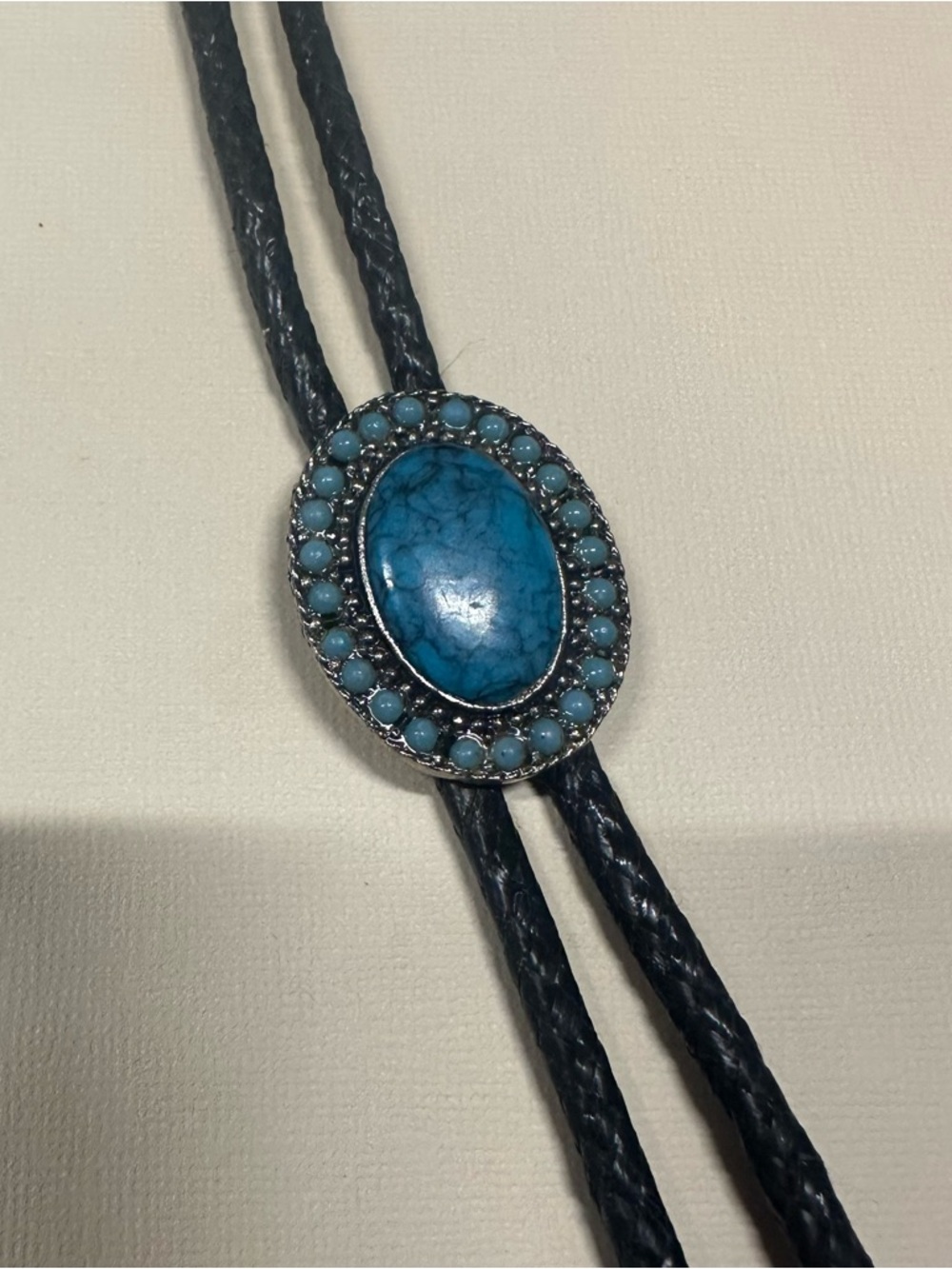 Western Turquoise Color Bolo Tie